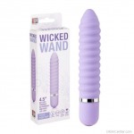 Szilikon vibrátor, bordázott lágy Wicked Wand